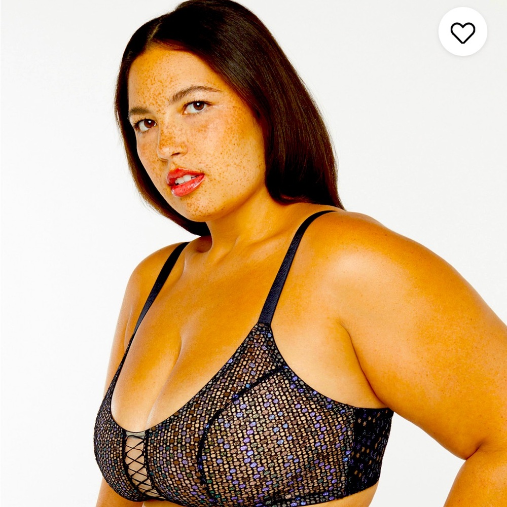 NWT Savage X Fenty Disco Lace Up Bralette
